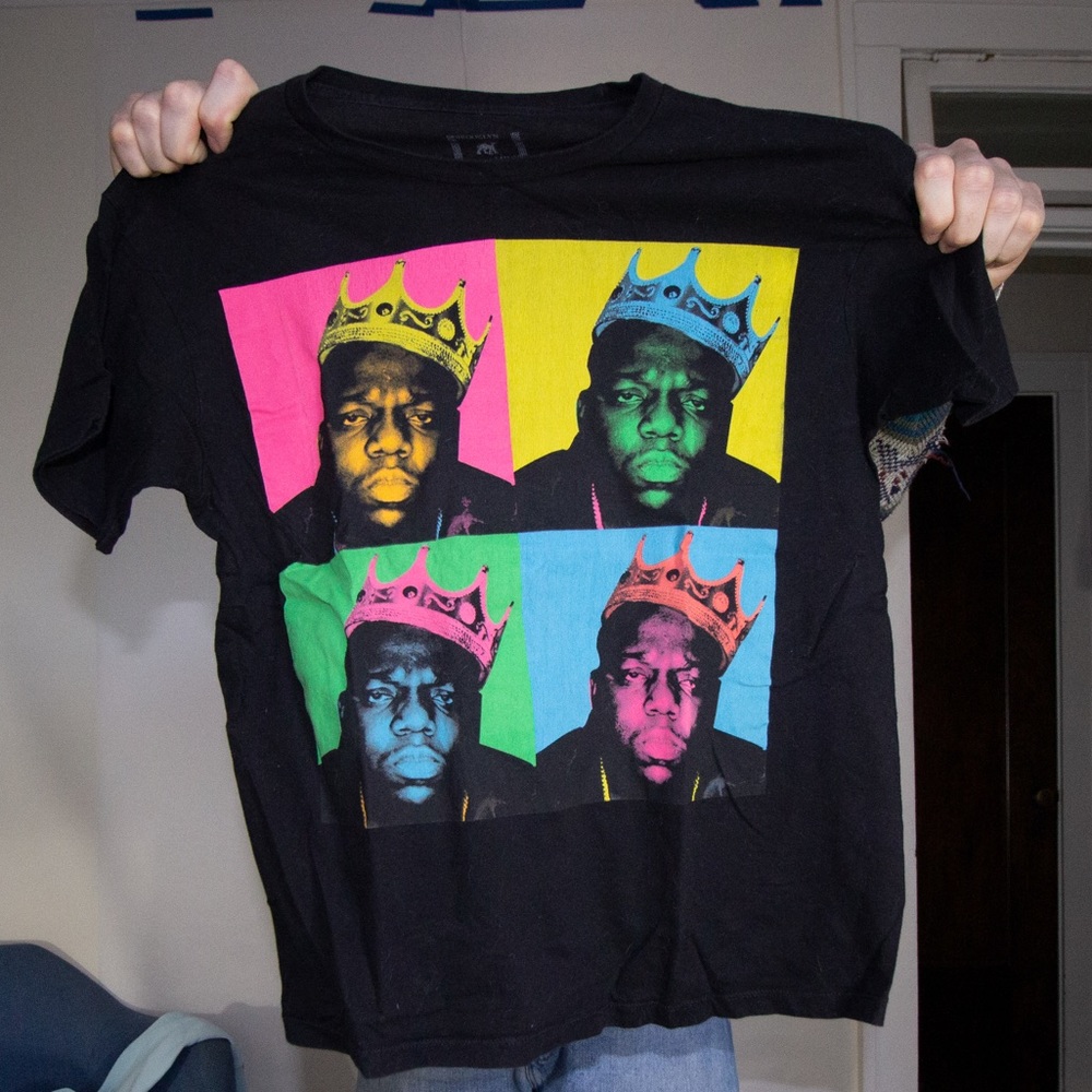 Biggie Smalls Warhol Black T-Shirt